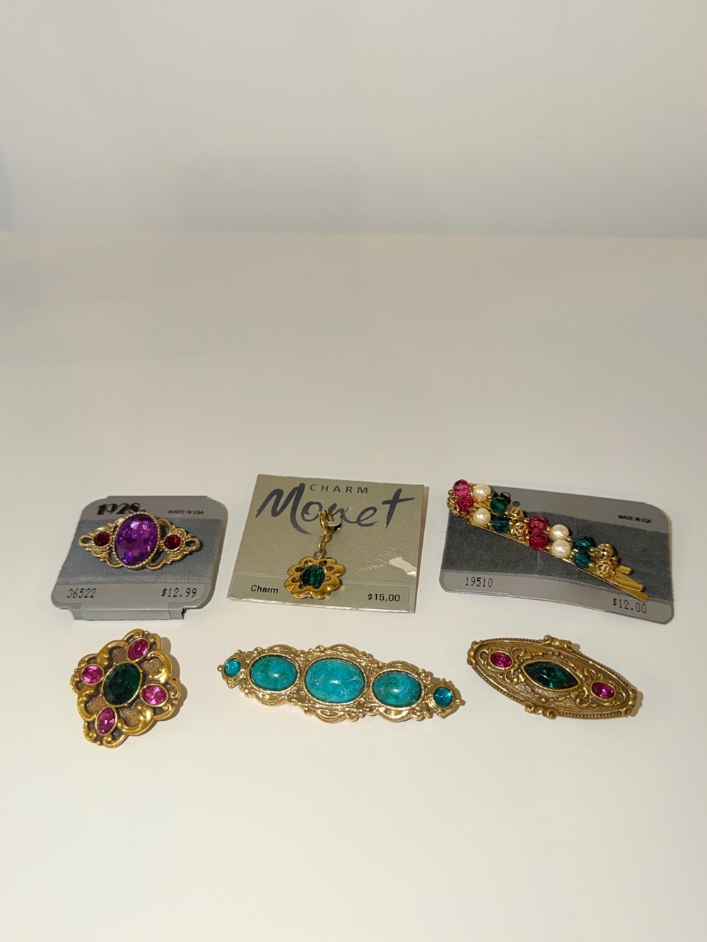 Lots Of Vintage 1928 Gold-Tone & Colorful Stone Jewelry